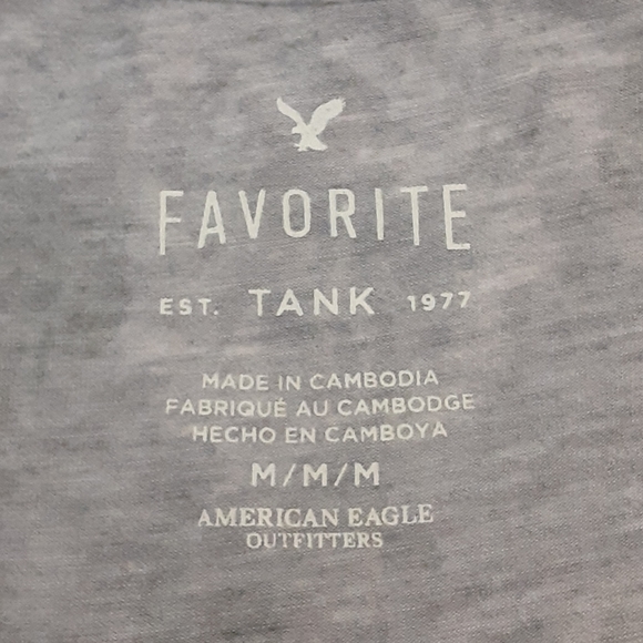 Soft Floral American Eagle Tank Top - Picture 2 of 3